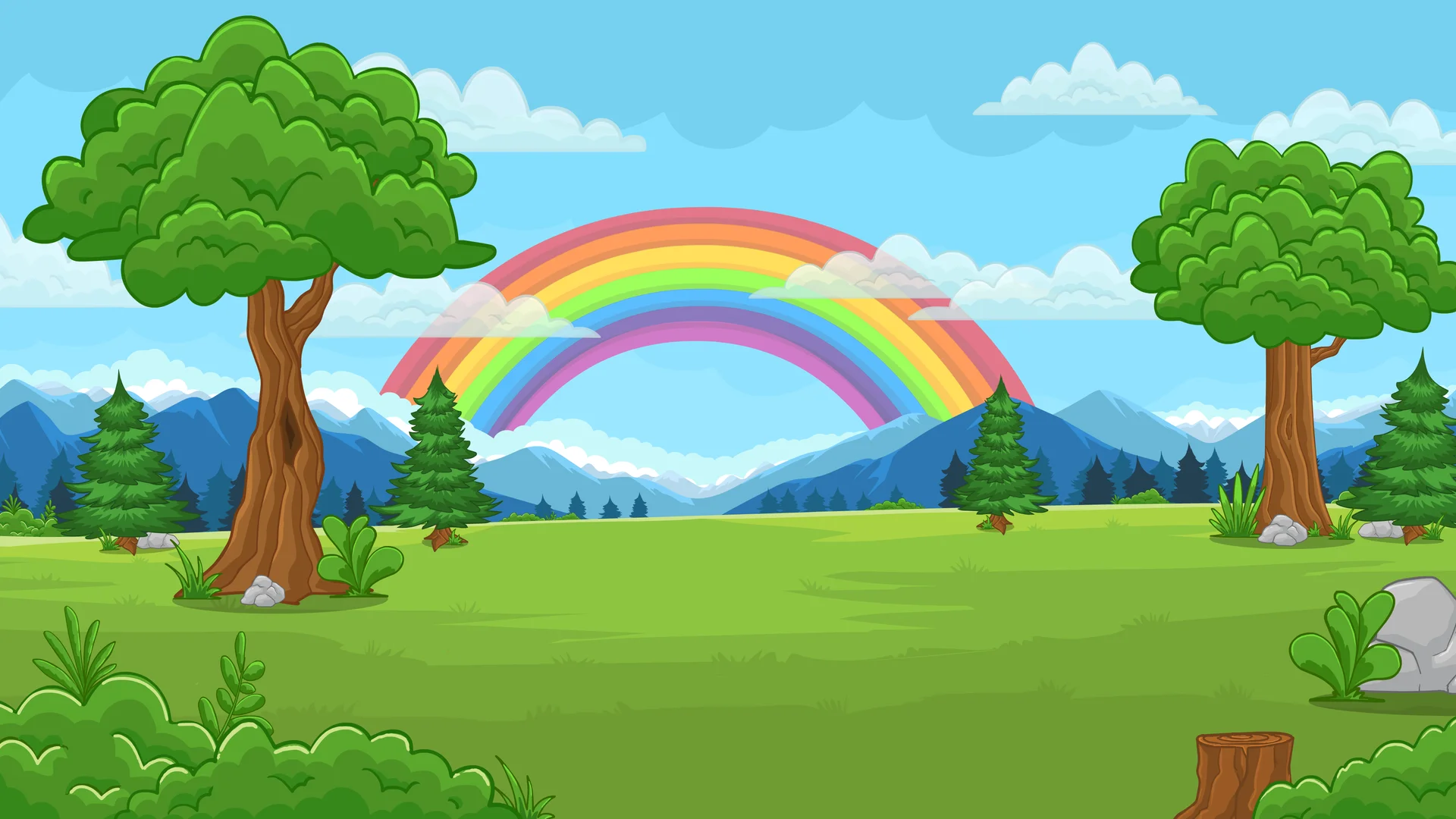 Rainbow Kingdom Background